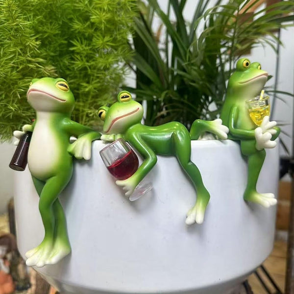 Garden Frog Pot Hugger
