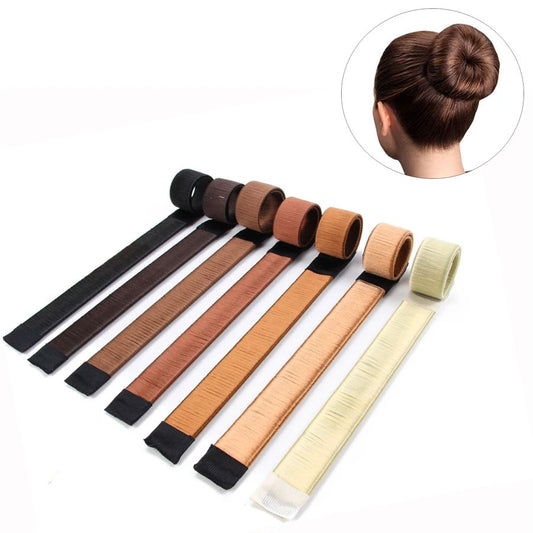 Hair Bun Maker Tool – Easy No-Pin Hair Styling Accessory for Elegant Buns – Multiple Natural Shades for Seamless Blend – Perfect for Ballet, Weddings, Work & Daily Wear